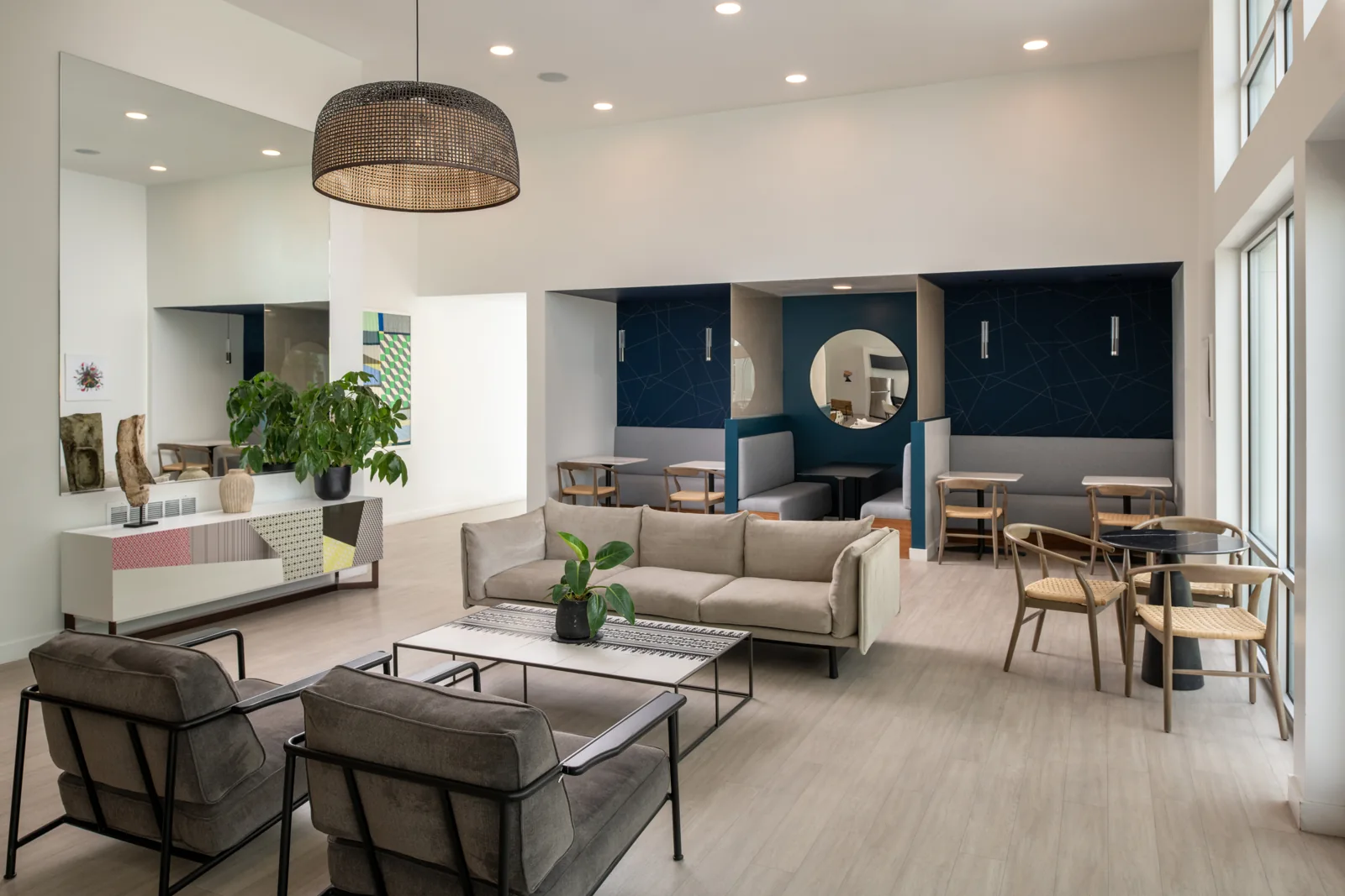 Clubhouse interior at Ariva Serviced Residences