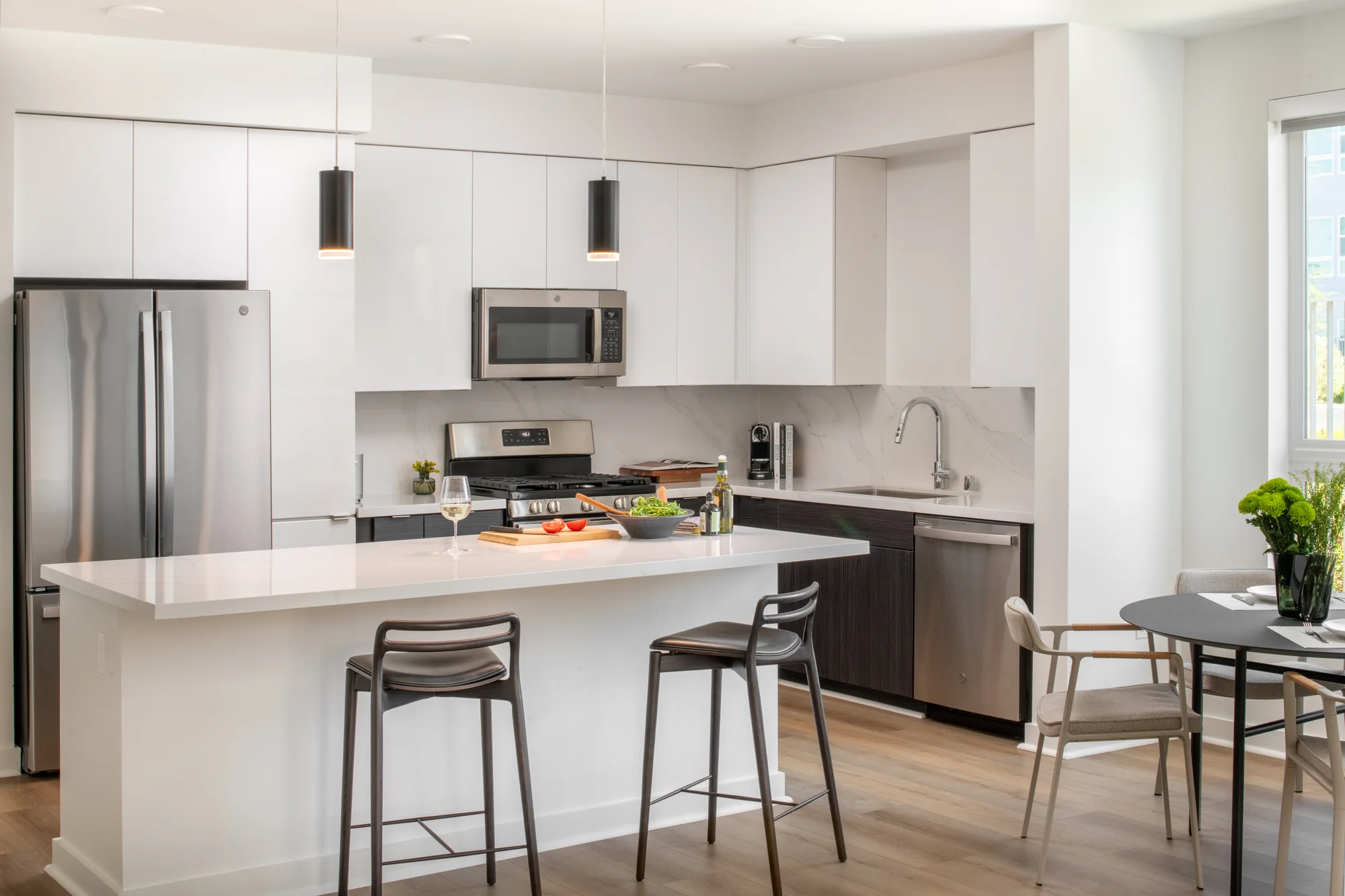 Kitchen in the Executive One Bedroom at Ariva Serviced Residences