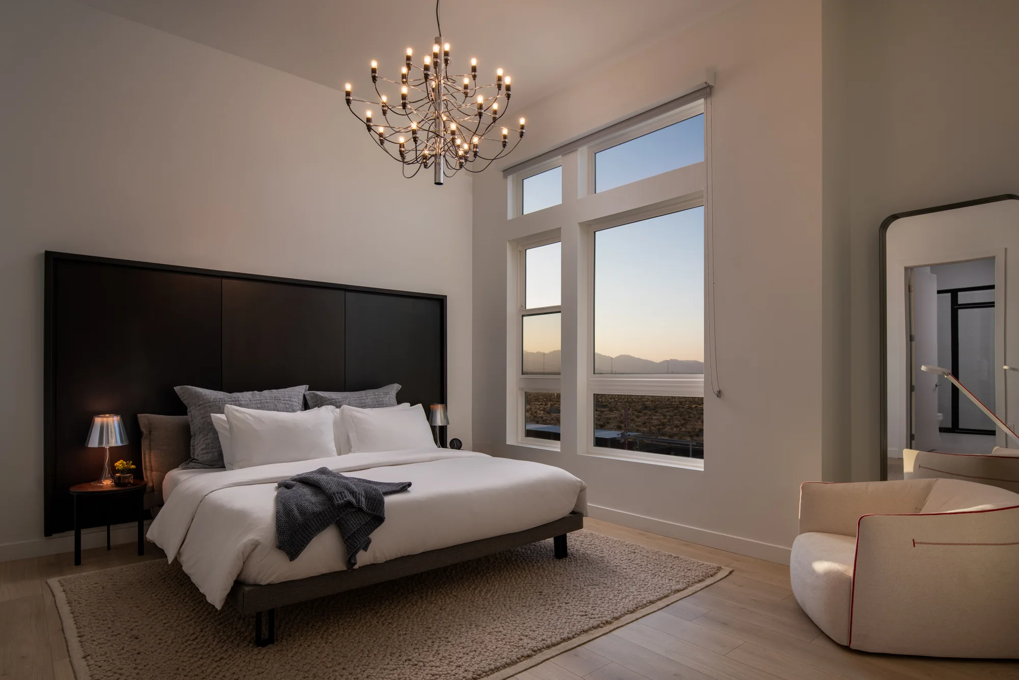 Bedroom in the Two Bedroom Penthouse at Ariva Serviced Residences