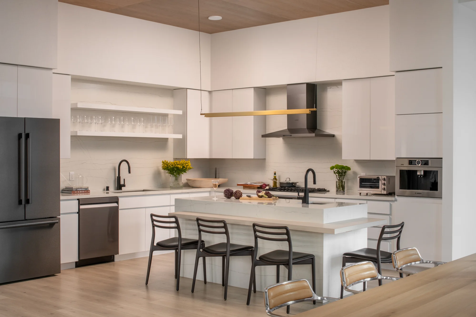 Kitchen in the Three Bedroom Penthouse at Ariva Serviced Residences