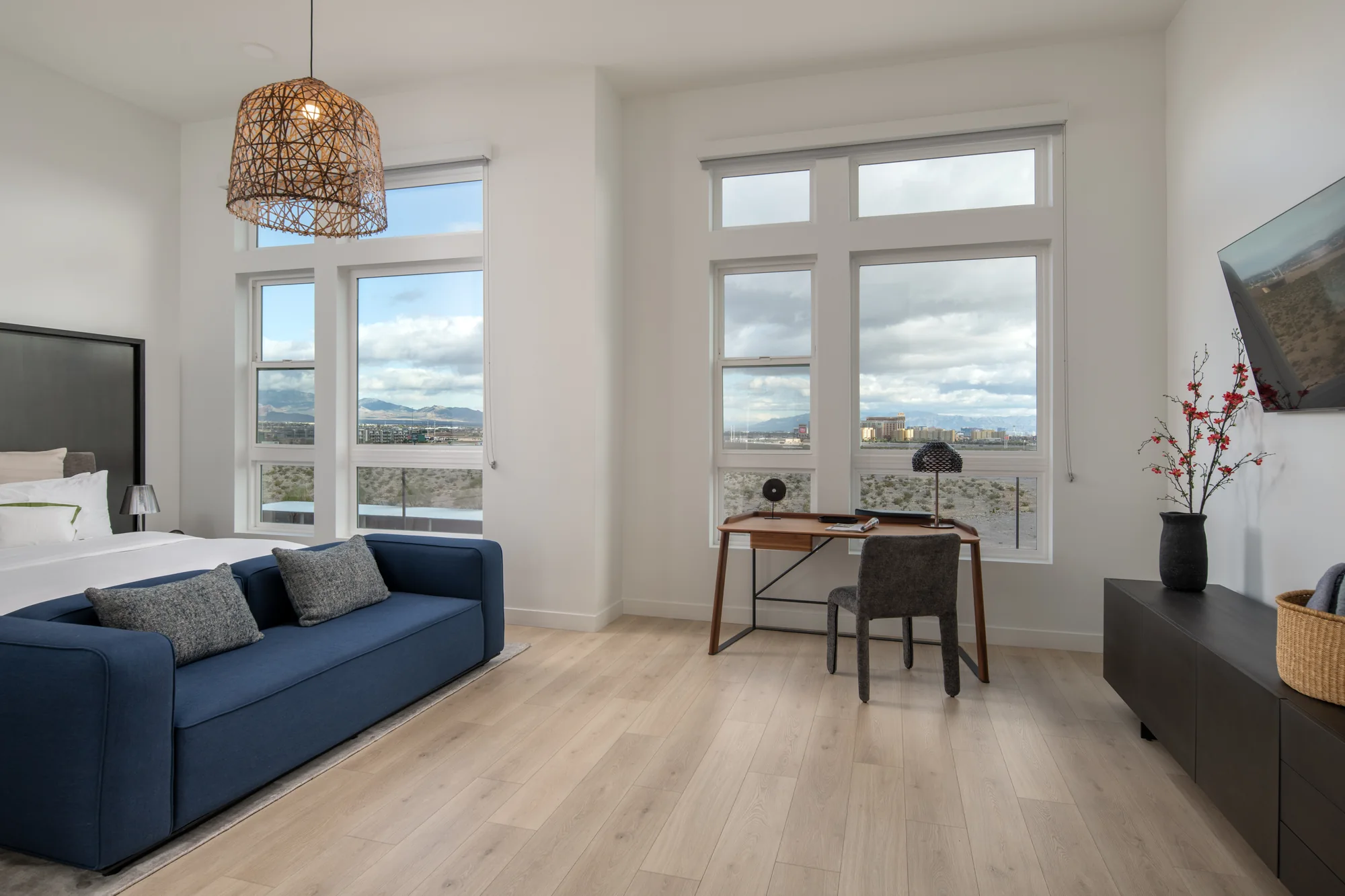 Bedroom in the Three Bedroom Penthouse at Ariva Serviced Residences
