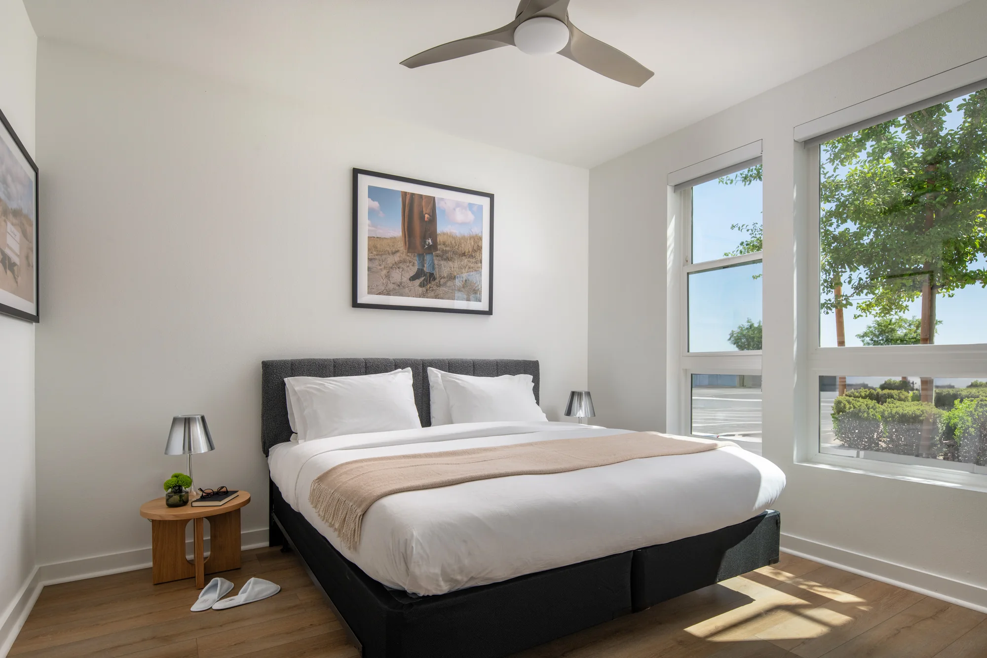 Bedroom in the Signature One Bedroom at Ariva Serviced Residences