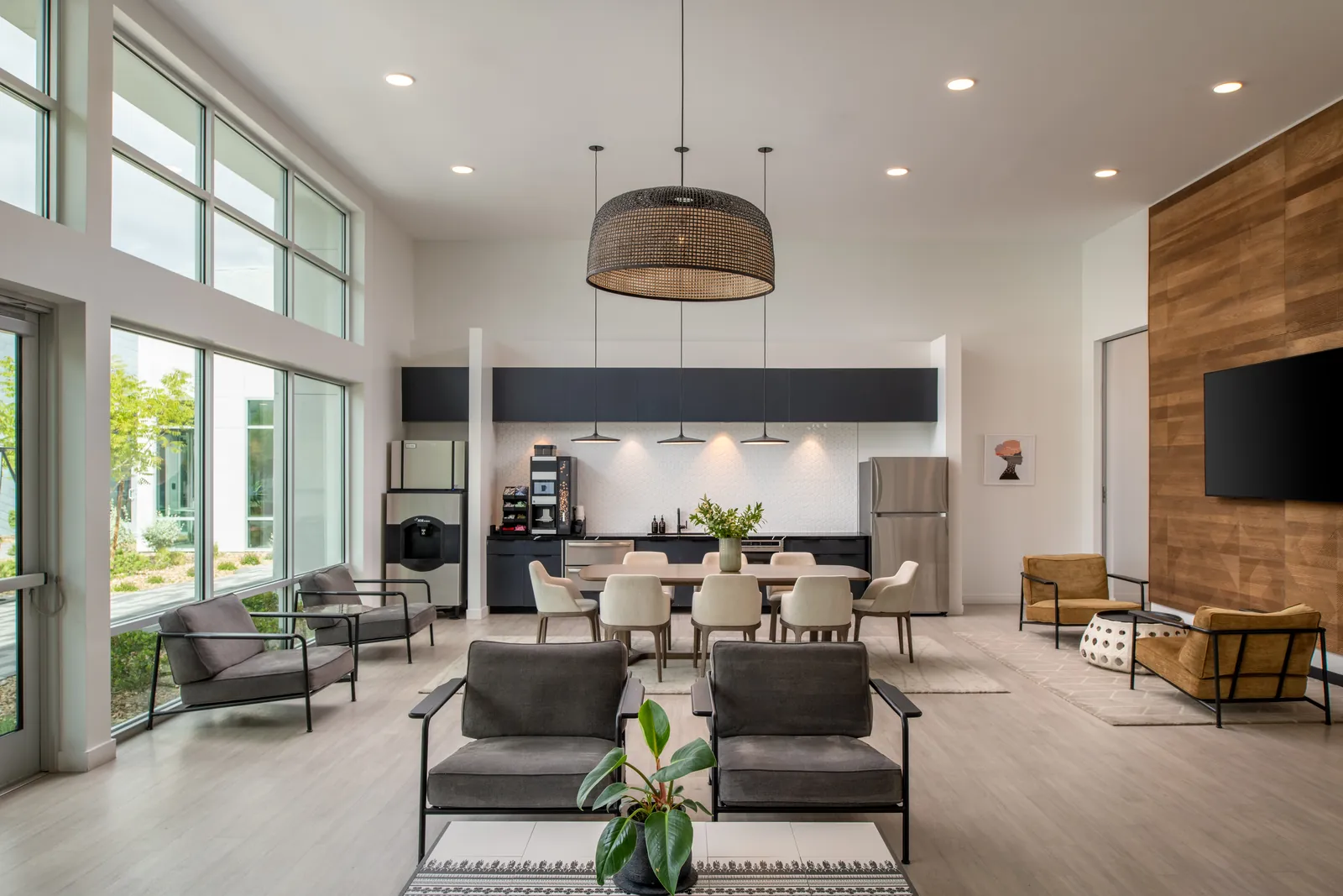 Living room used for Las Vegas film production housing